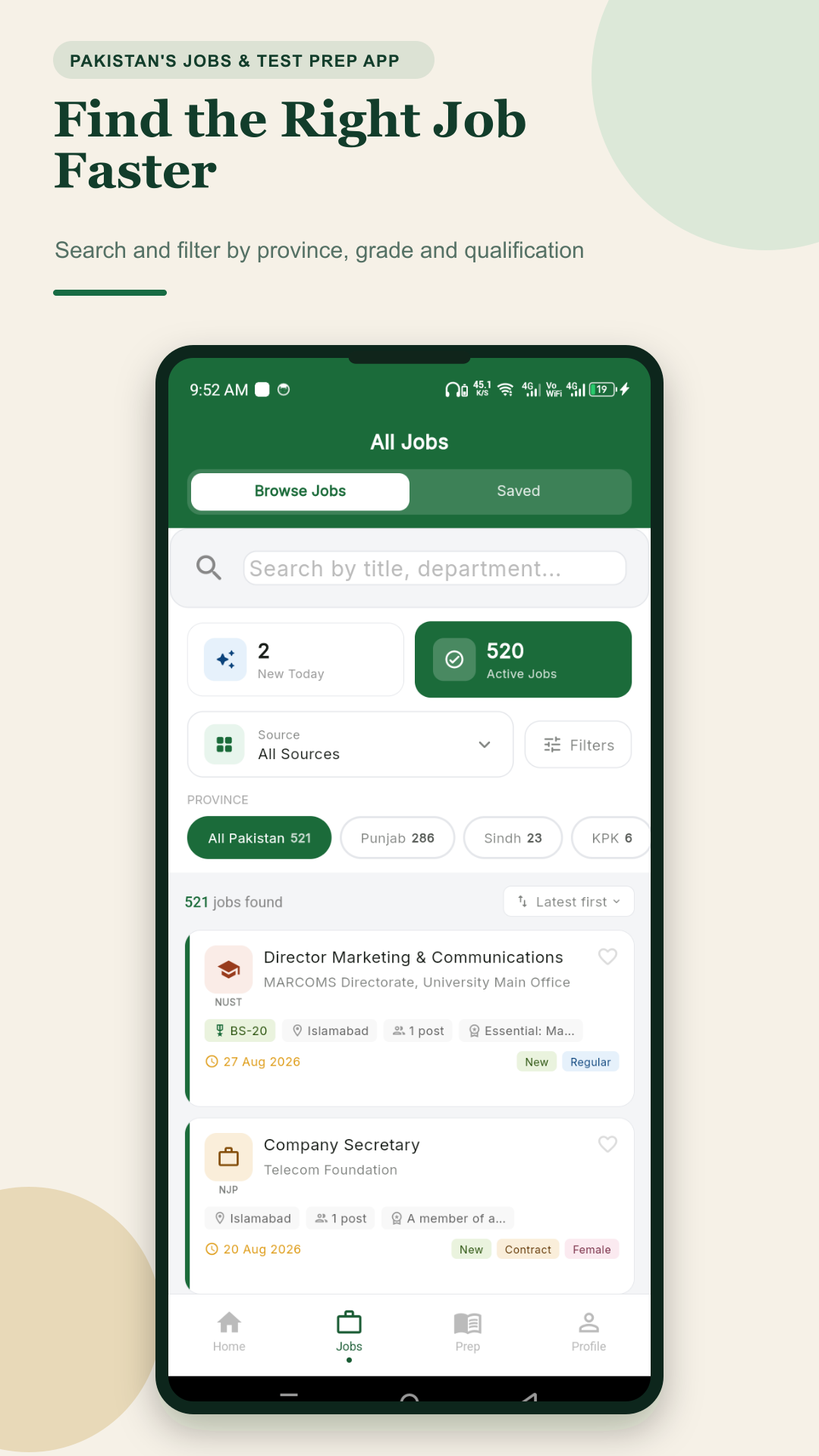 Find the Right Job Faster